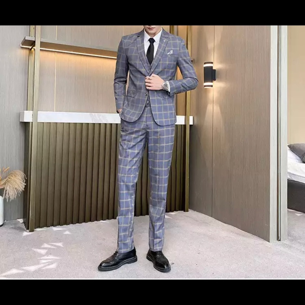 PLAIN 3 PIECES SUIT